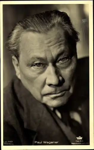 Ak Schauspieler Paul Wegener, Portrait, Ross Verlag Nr. A 3142/1