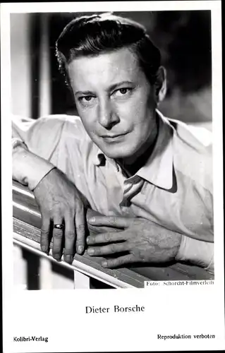 Ak Schauspieler Dieter Borsche, Portrait
