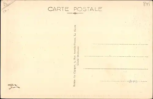 Ak Paquebot Normandie, CGT French Line, Galerie salon