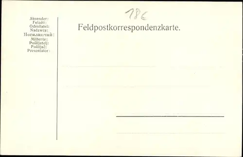 Ak Kuk Isonzo Armee 1915, Feldpostkorrespondenzkarte