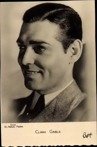 Ak Schauspieler Clark Gable, Portrait