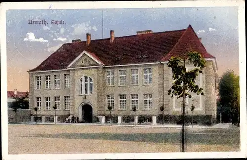 Ak Anrath Willich am Niederrhein, Partie an der Schule