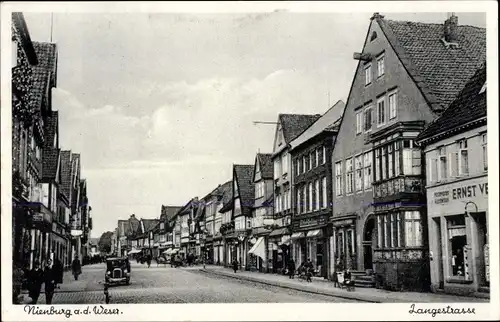 Ak Nienburg an der Weser, Langestraße