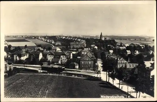 Foto Ak Niederwürschnitz im Erzgebirge Sachsen, Blick auf den Ort