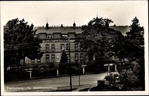 Ak Frankenberg in Sachsen, Partie am Stadtkrankenhaus