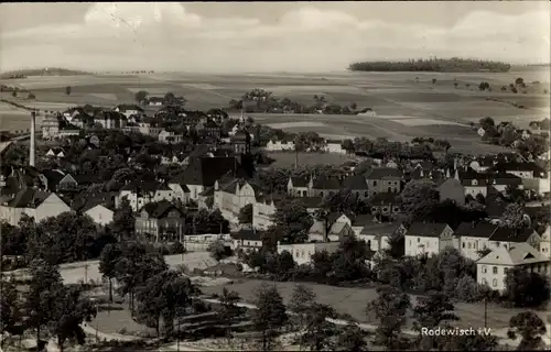 Ak Rodewisch Vogtland, Panorama, Ort, Felder