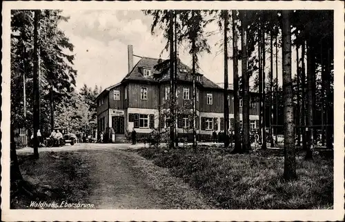 Ak Ebersbrunn Lichtentanne in Sachsen, Blick zum Waldhaus Ebersbrunn