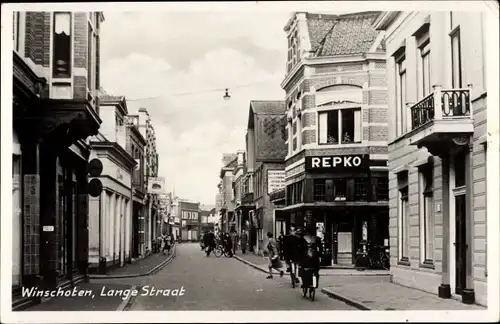 Ak Winschoten Groningen Niederlande, Lange Straat, Repko