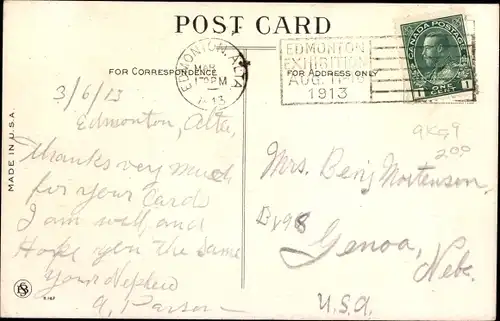 Ak Mädchen am Lenkrad, You may be far avay from Edmonton, but I am coming queek