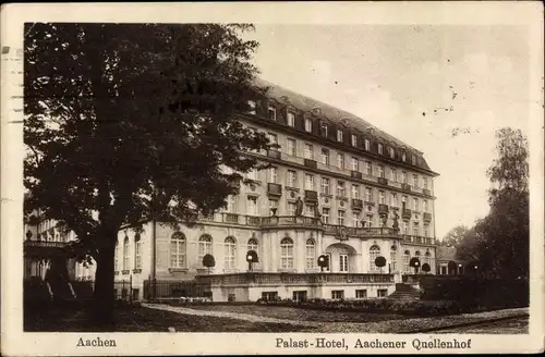 Ak Aachen in Nordrhein Westfalen, Palast-Hotel, Aachener Quellenhof
