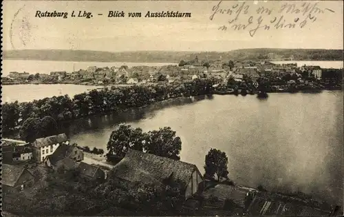 Ak Ratzeburg im Herzogtum Lauenburg, Blick vom Aussichtsturm