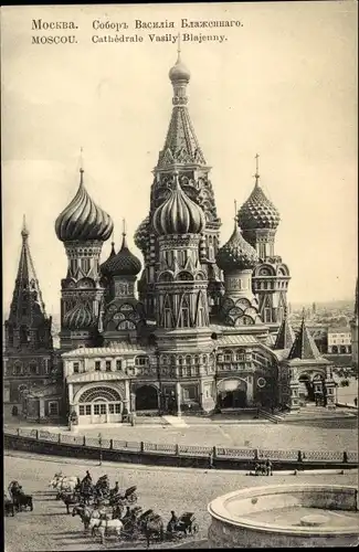 Ak Moskau Russland, Cathedrale Vasily Blajenny