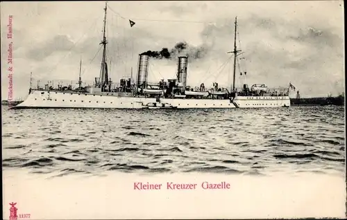 Ak Deutsches Kriegsschiff, SMS Gazelle, Kleiner Kreuzer