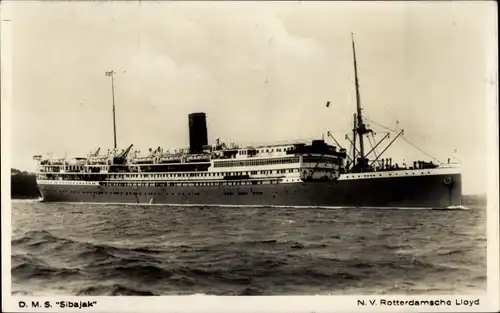 Ak Dampfer Sibajak, NV Rotterdamsche Lloyd