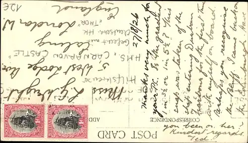 Foto Ak Dampfer Carnarvon Castle, Union Castle Line