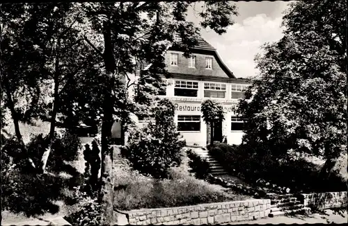 Ak Langscheid am Sorpesee Sundern Sauerland, Gaststätte Deutsches Haus, Bes. Paul Vohle