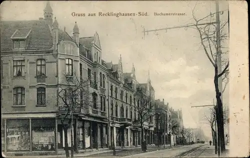 Ak Recklinghausen im Ruhrgebiet, Bochumerstraße, Geschäfte