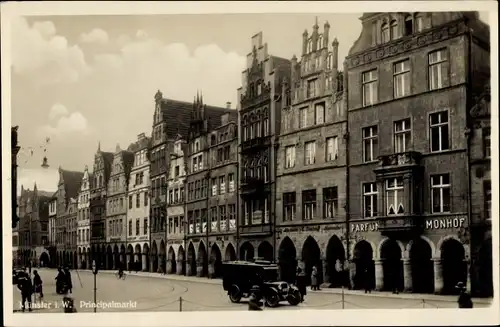 Ak Münster in Westfalen, Prinzipalmarkt, Parfumerie Monhof