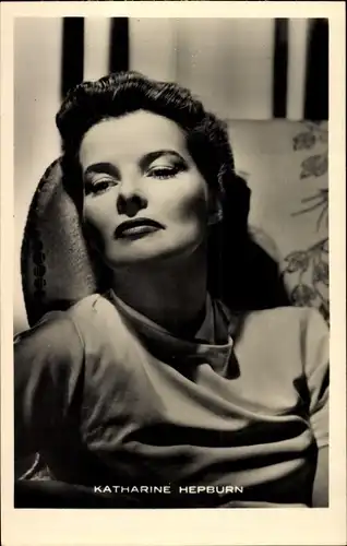 Ak Schauspielerin Katharine Hepburn, Portrait
