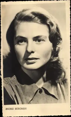 Ak Schauspielerin Ingrid Bergman, Portrait