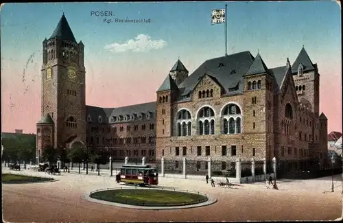 Ak Poznań Posen, Kgl. Residenzschloss