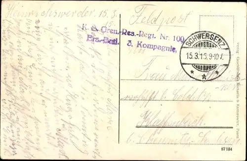 Ak Poznań Posen, Kgl. Residenzschloss