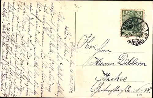 Ak Hamburg Altona Oevelgönne, Elbstrand