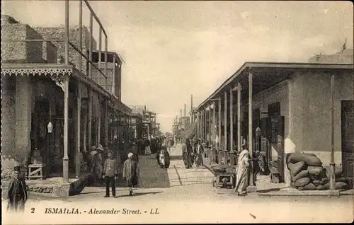 Ak Ismailia Ägypten, La Rue Alexandre