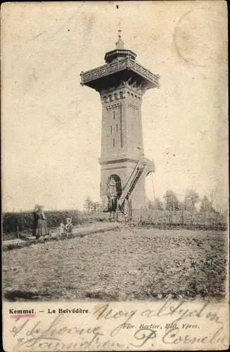 Ak Kemmel Heuvelland Westflandern, Le Belvedere