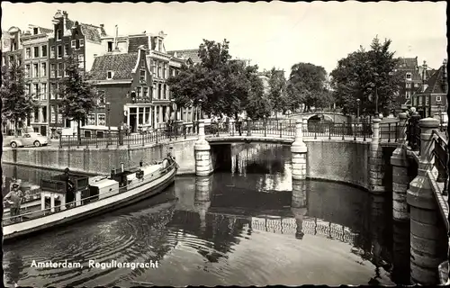 Ak Amsterdam Nordholland Niederlande, Regullersgracht