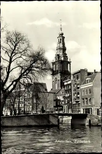 Ak Amsterdam Nordholland Niederlande, Zuiderkerk