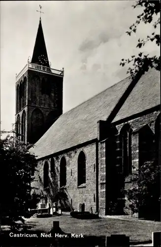 Ak Castricum Nordholland Niederlande, Ned. Herv. Kerk