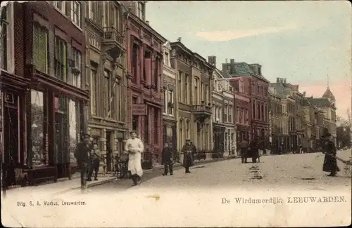 Ak Leeuwarden Friesland Niederlande, De Wirdumerdijk