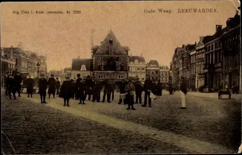 Ak Leeuwarden Friesland Niederlande, Oude Waag