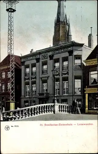 Ak Leeuwarden Friesland Niederlande, St. Bonifacius-Ziekenhuis