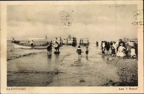 Ak Zandvoort Nordholland Niederlande, Strand