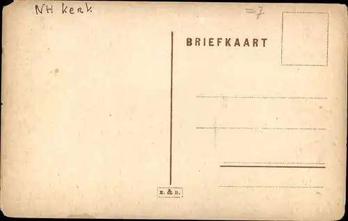 Ak Nijemirdum Friesland Niederlande, Straßenpartie, Kerk