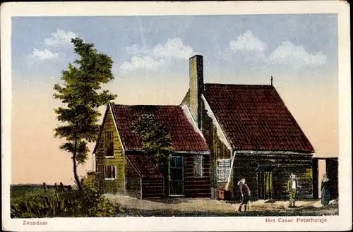 Ak Zaandam Zaanstad Nordholland, Het Czaar Peterhuisje