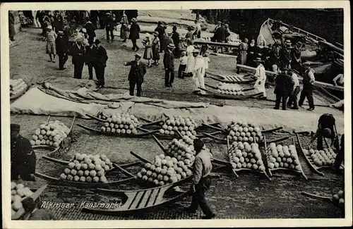 Ak Alkmaar Nordholland Niederlande, Kaasmarkt