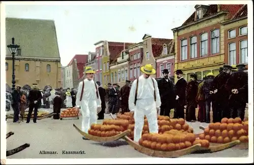 Ak Alkmaar Nordholland Niederlande, Kaasmarkt