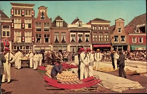 Ak Alkmaar Nordholland Niederlande, Kaasmarkt