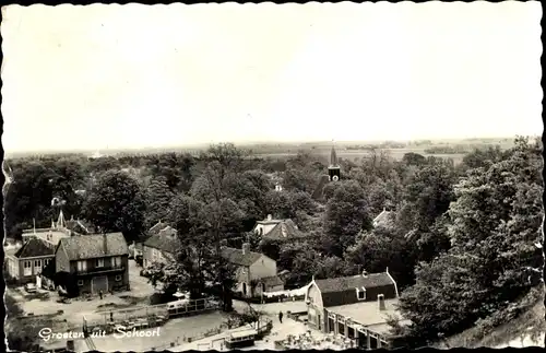 Ak Schoorl Nordholland Niederlande, Blick auf den Ort