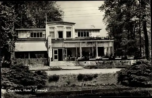 Ak Drachten Friesland Niederlande, Hotel Vreewijk