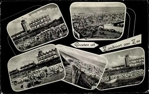 Ak Zandvoort aan Zee Nordholland Niederlande, Strandansichten