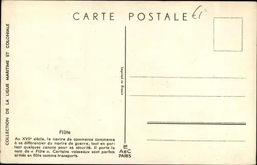 Künstler Ak Haffner, Flûte, Segelschiff, Dreimaster, Fleute
