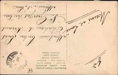 Ak Junge mit einem Dreirad, Fahrrad