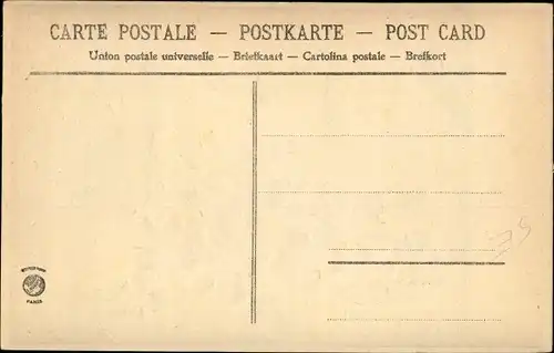 Präge Ak Veilchen und Schwalbe