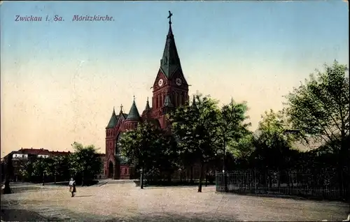 Ak Zwickau in Sachsen, Moritzkirche
