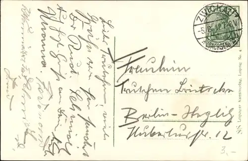 Ak Zwickau in Sachsen, Gondelstationen am Schwanenteich, Ruderboote