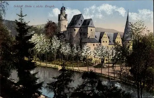 Ak Stein Hartenstein in Sachsen, Schloss Stein